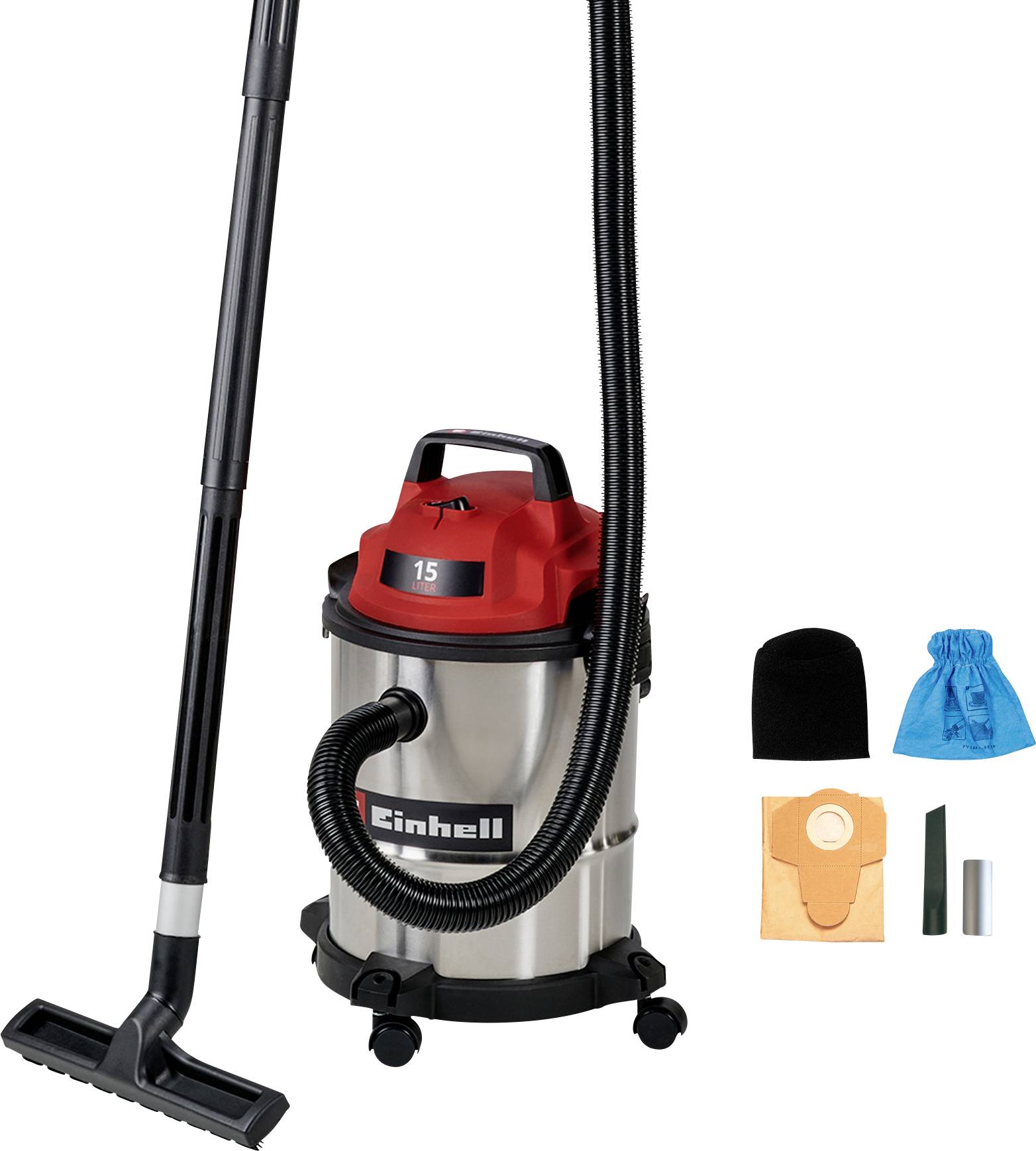 Einhell TC-VC 1540 S 2347405 Nat- en droogzuiger 15 l
