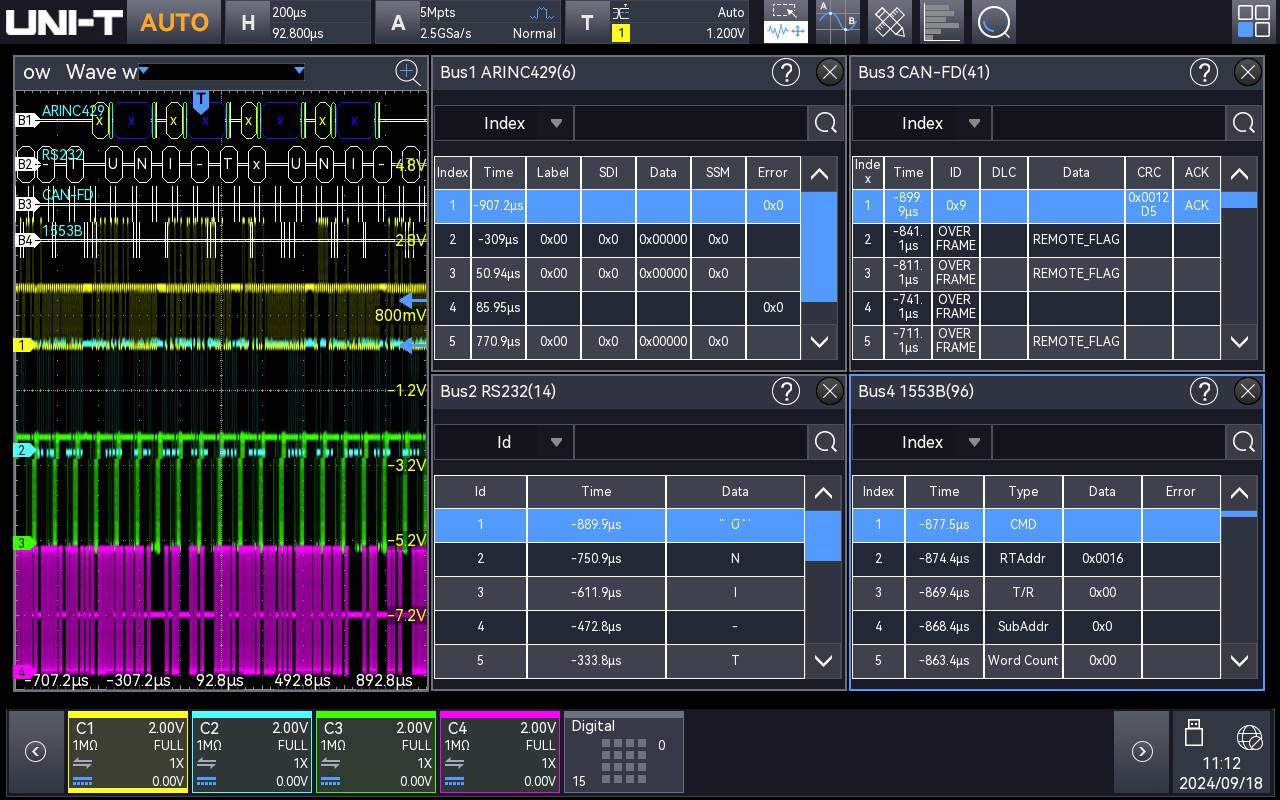 Uni-T MSO3000HD-BND Software misurazione Upgrade