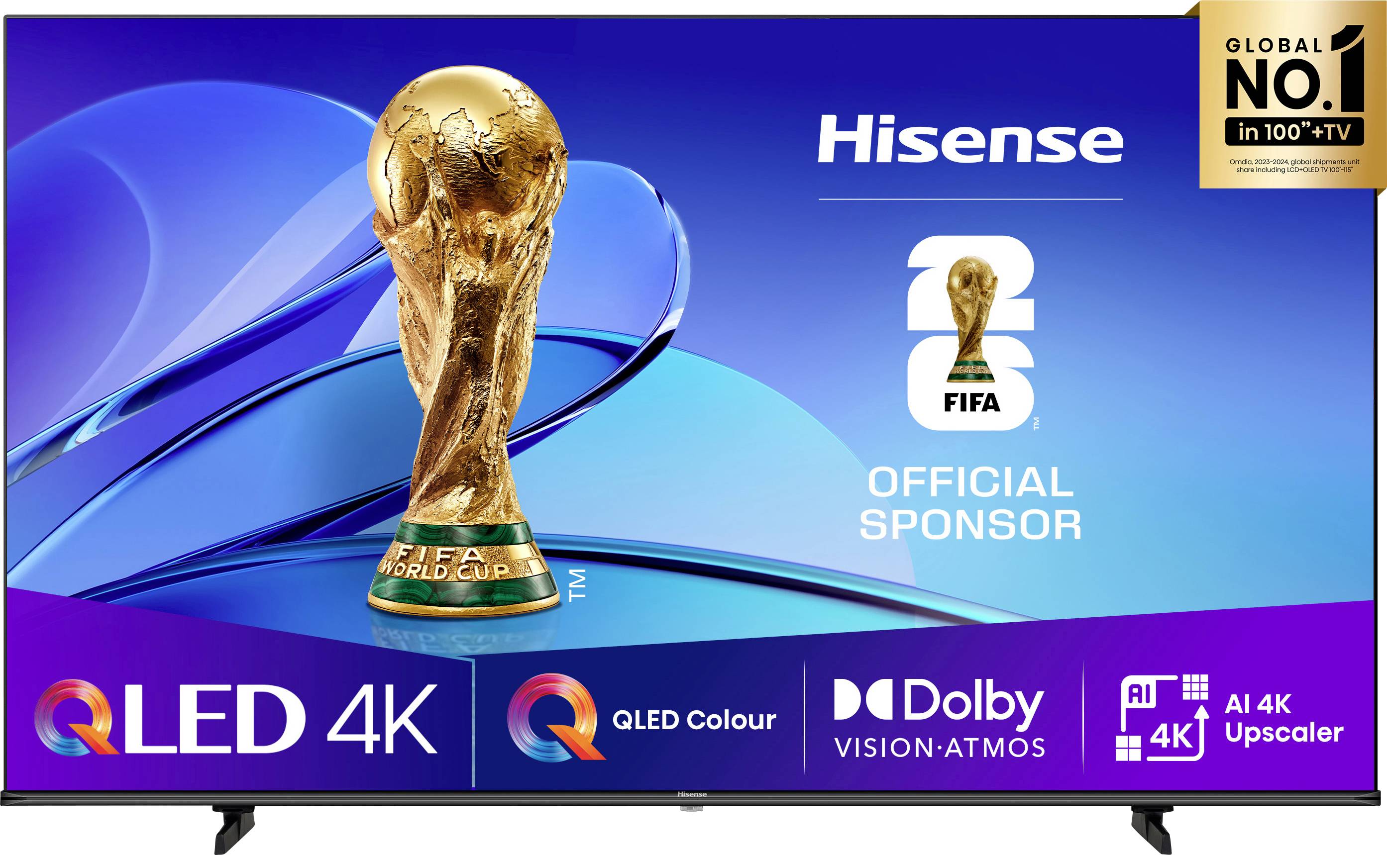 Hisense 55E7Q OLED-TV 139 cm 55 inch Energielabel E (A - G) Zwart