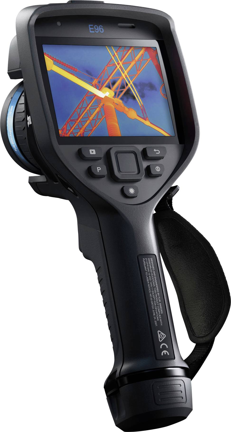 FLIR E96 24° + 14° & 42° Termocamera -20 fino a 1500 °C 640 x 480 Pixel 30 WiFi, Touchscreen, MeterLink™, MSX®