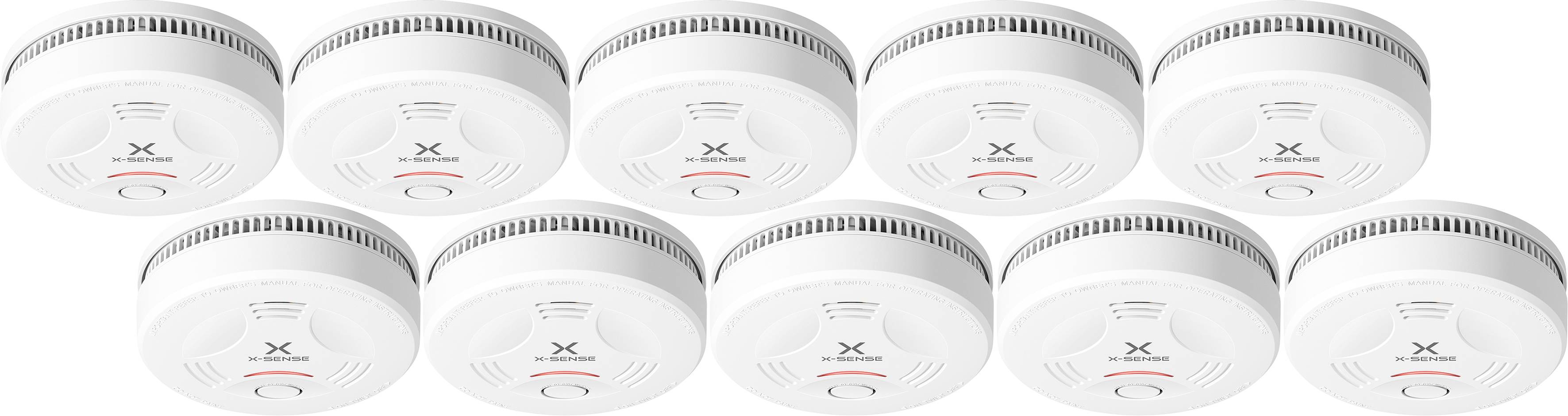 X-Sense SD11 detektor dymu vrátane batérie so životnosťou 10 rokov (š x v x h) 122 x 44 x 122 mm 10 ks-0