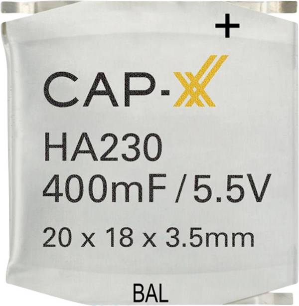 CAP-XX HA230F Superkondenzátor (Super Cap)  400 mF 5.5 V   1 ks Box