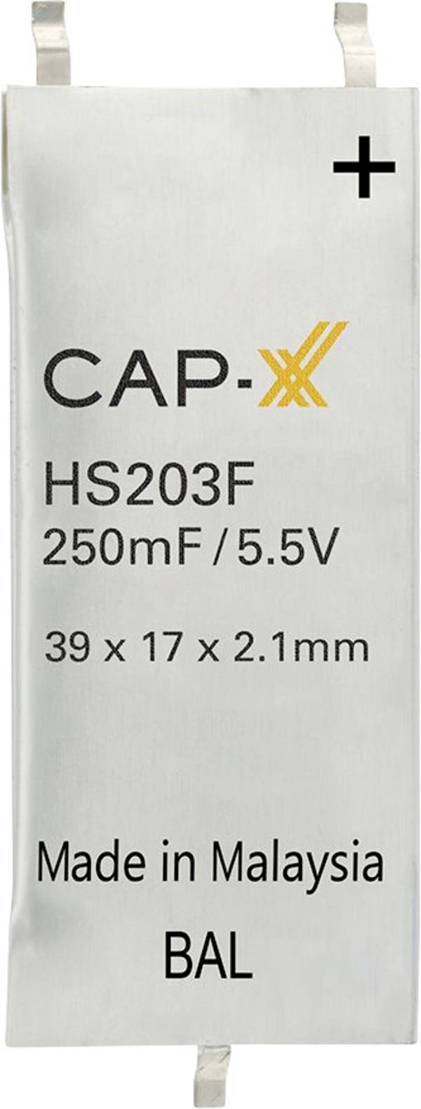 CAP-XX HS230F Superkondenzátor (Super Cap)  1200 mF 5.5 V   1 ks Box