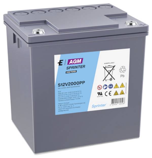 Exide S12V2000PP V0 olovený akumulátor olovený so skleneným rúnom 56.4 Ah 12 V 1 ks