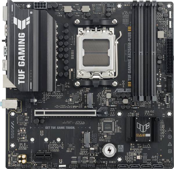 Asus TUF A620AM-PLUS Základná doska Socket AMD AM5 Tvarový faktor Micro-ATX Čipová sada základnej dosky AMD® A620A