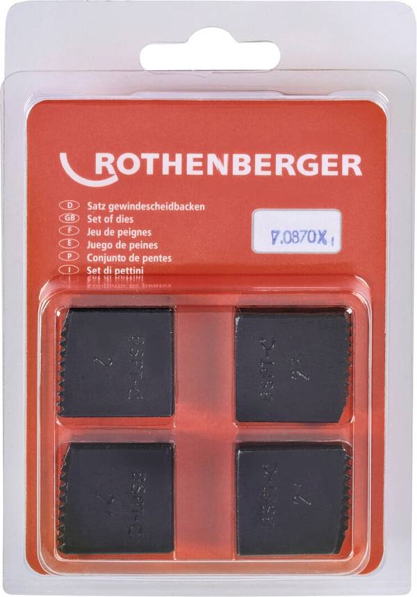 Rothenberger Rezné čeľuste SC, BSPT R 2", 4 ks. 070870X