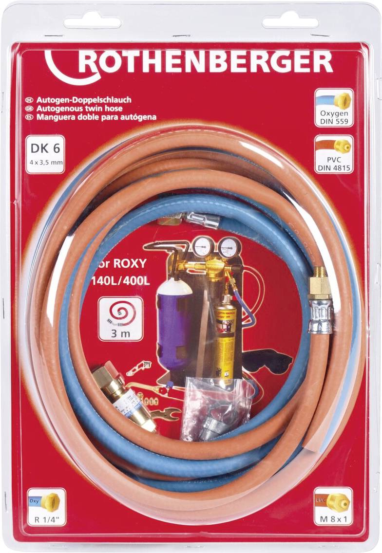 Rothenberger Sada dvojitých hadíc ROXY 3m 35785