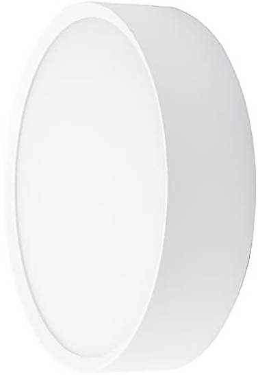 Elegantná, moderná, biela kruhová stenová svietidla s hladkým povrchom, navrhnutá pre minimalistické interiérové prostredia.