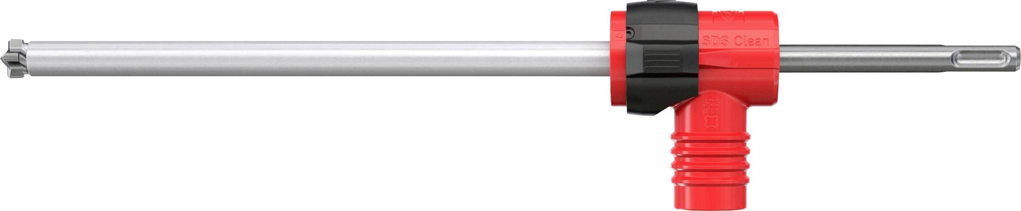 Červená a strieborná nastaviteľná fakľa s dlhým hubicou a otočným rukoväťou, navrhnutá na presné práce.