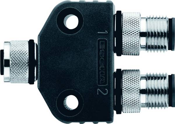 Escha FKM4-2FSM3/S89 rozdeľovač a adaptér pre senzory - aktory, 8012651, piny: 4, 3, 1 ks