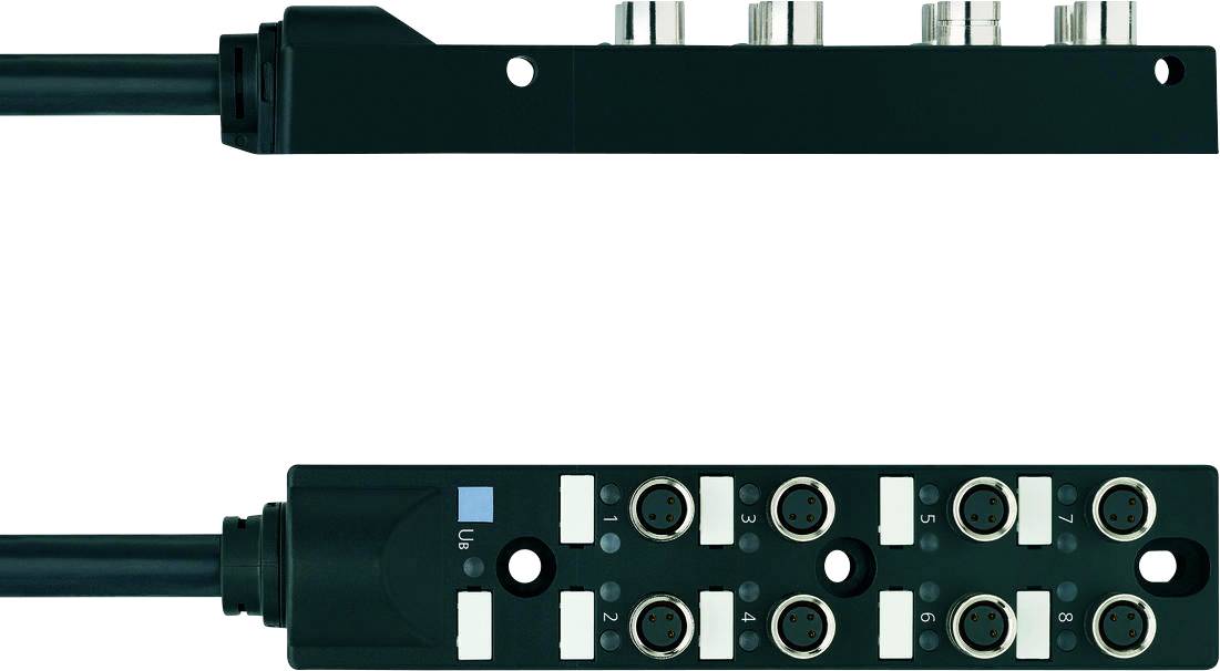 Escha 8I/OM8-3P2C-5/S370 8061796 Passieve sensor/actorbox M8-verdeler met metalen schroefdraad 1 stuk(s)
