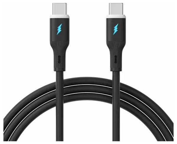 Akyga USB kábel USB 2.0 USB-C ® zástrčka, USB-C ® zástrčka 1 m čierna silikónový AK-USB-67