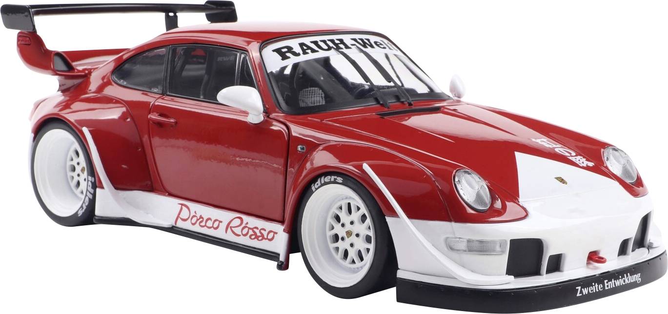 Solido Auto Porsche Rwb Bodykit Porco Rosso Rood Kant-en-klaar Model Personenauto (model)