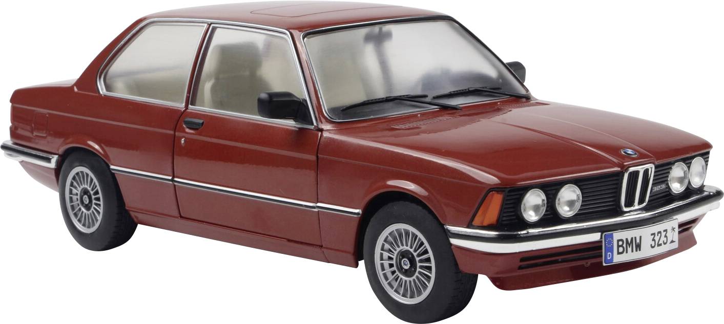 1:18 BMW E21 323I gaštanovo červená metalíza.