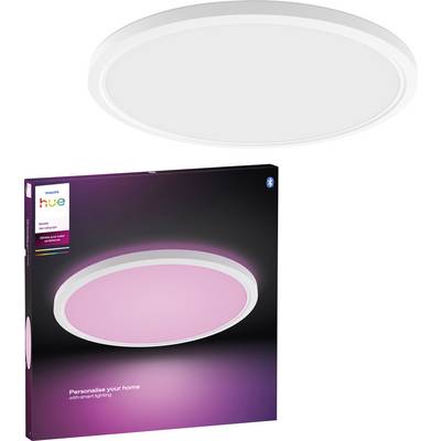 Philips Hue inteligentné stropné svetlo v bielej a ružovej farbe, s obalom prezentujúcim prispôsobiteľné osvetlenie pre personalizáciu domova.