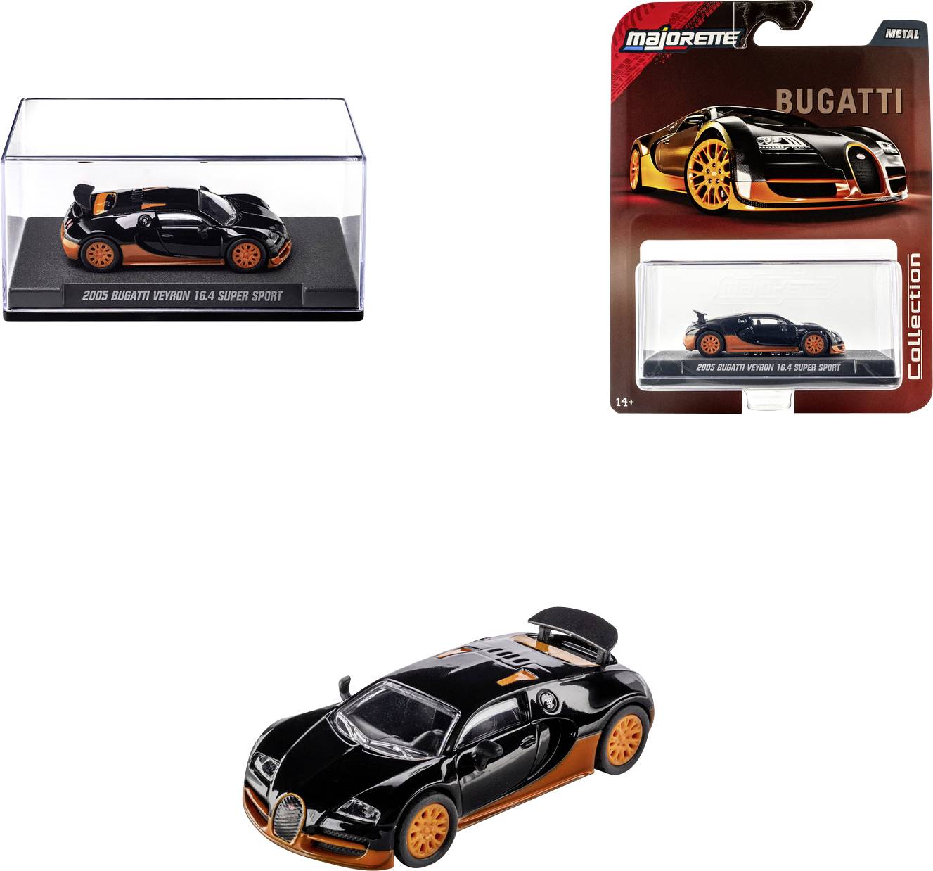 Majorette Bugatti Collection 2005, Veyron 16, 4 SuperSport Kant-en-klaar Model Personenauto (model)