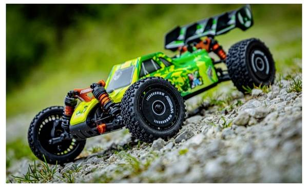 Absima 1:12 EP Buggy "Neon Furry" 4WD BL RTR Green bezkefkový 1:12 RC model auta elektrický buggy 4WD (4x4) RtR 2,4 GHz vr. akumulátorov a nabíjačky
