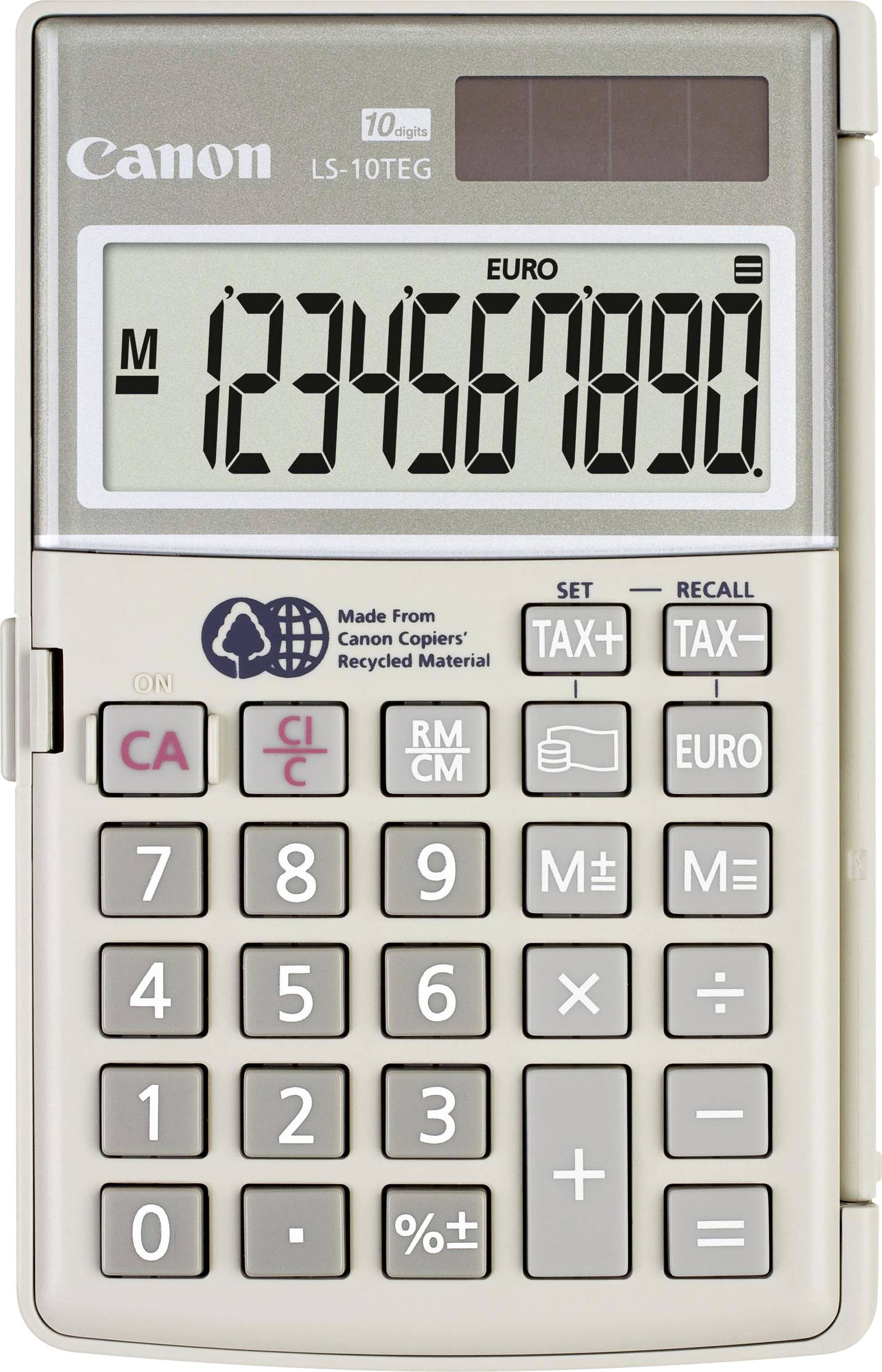 Canon Taschenrechner LS-10 TEG Calcolatrice tascabile Grigio