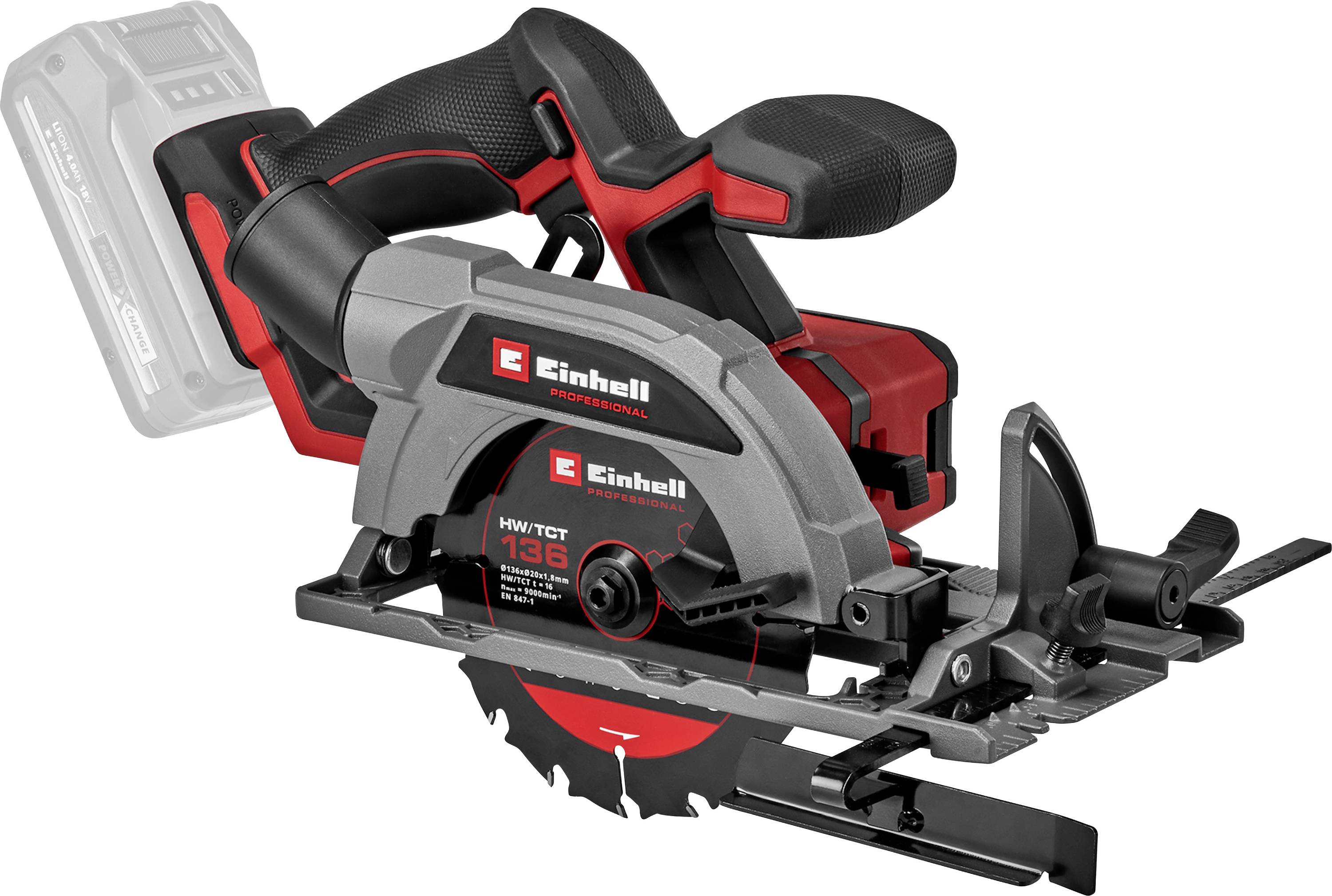 Einhell Professional TP-CS 18/136-C Li BL - Solo Cirkelsåg batteridriven 136 mm 18 V