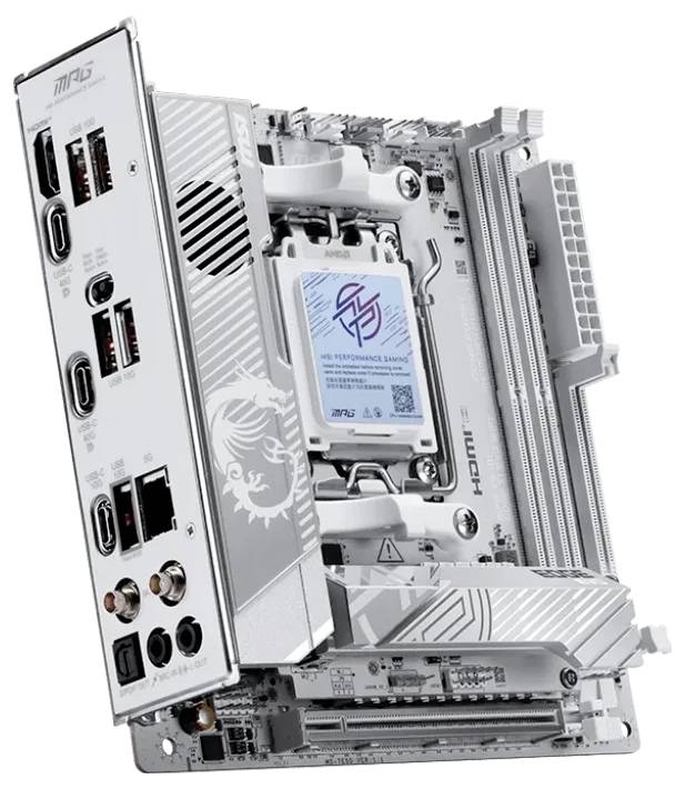 MSI MPG X870I EDGE TI EVO WIFI Základná doska Socket AMD AM5 Tvarový faktor ITX Čipová sada základnej dosky AMD® X870-0