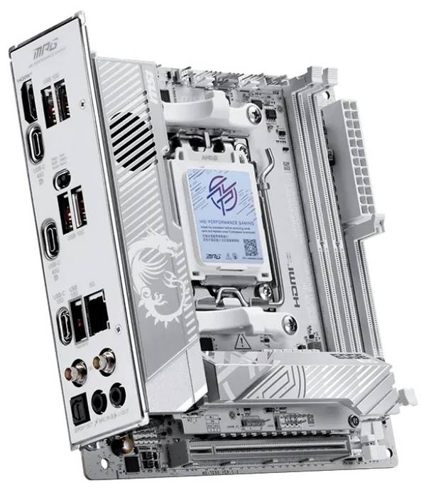 MSI MPG X870I EDGE TI EVO WIFI Základná doska Socket AMD AM5 Tvarový faktor ITX Čipová sada základnej dosky AMD® X870