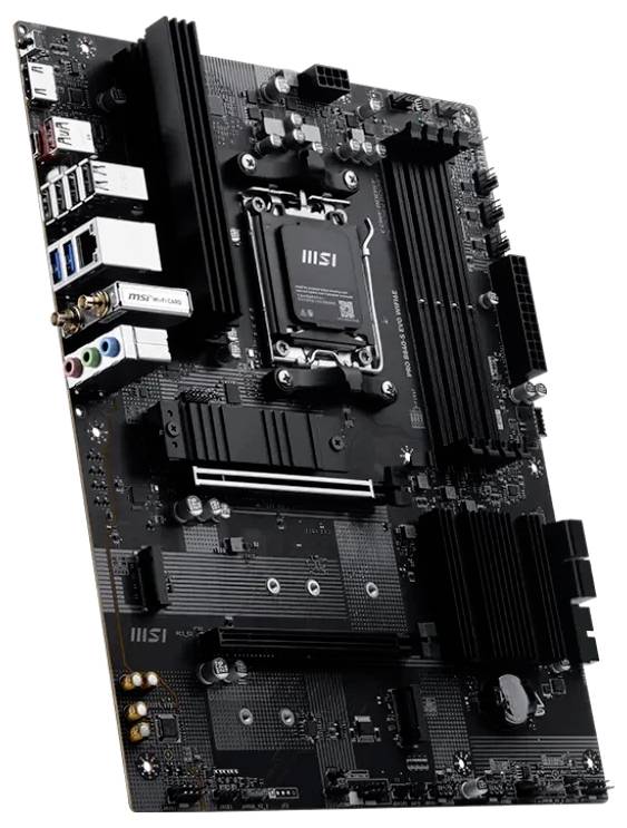 MSI PRO B840-S EVO WIFI6E Moederbord Socket AMD AM5 Vormfactor ATX Moederbord chipset AMD B840