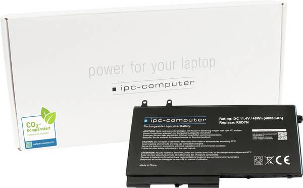 ipc-computer akumulátor do notebooku Akku R8D7N REPLACE 11.40 V 4000 mAh IPC-Computer