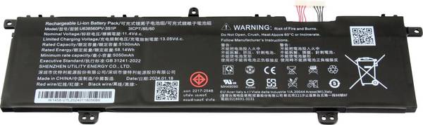 Acer akumulátor do notebooku Akku KT.CTE00.004 11.40 V 5050 mAh Acer