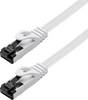 Maxtrack TI55-3L RJ45 sieťové káble, prepojovacie káble CAT 8.1 U/FTP 3 m biela plochý 1 ks