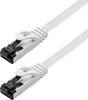 Maxtrack TI55-5L RJ45 sieťové káble, prepojovacie káble CAT 8.1 U/FTP 5 m biela plochý 1 ks