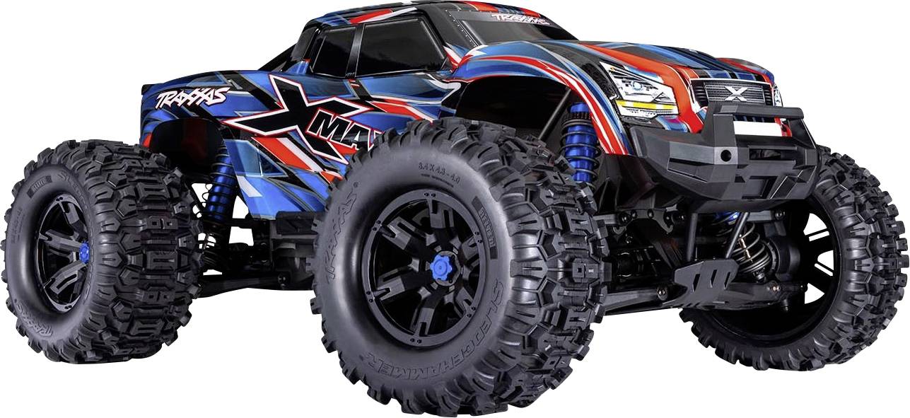Traxxas X-Maxx Blauw Brushless RC auto Elektro Monstertruck 4WD RTR 2,4 GHz