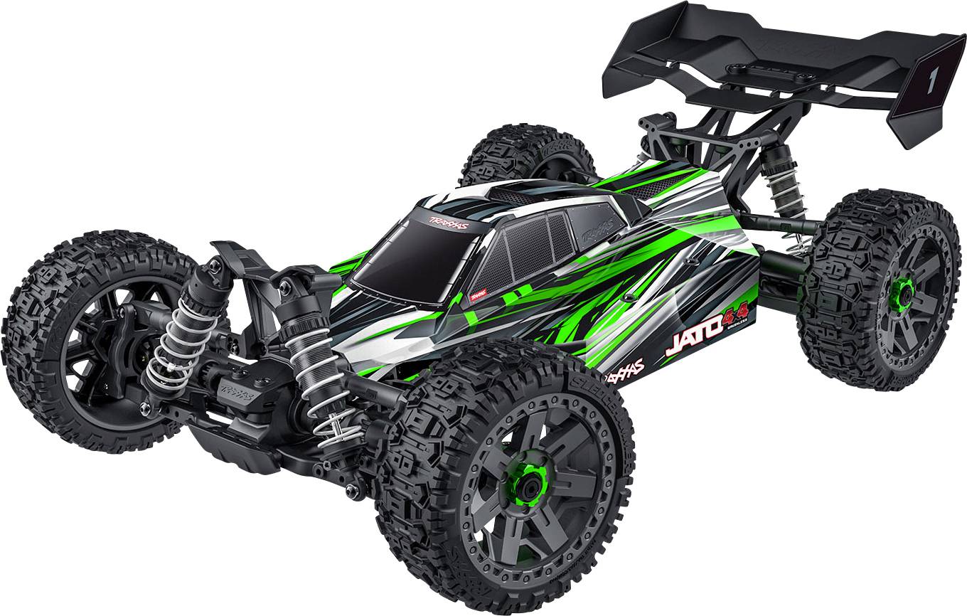 Traxxas Jato 4X4 BL-2s Groen Brushless 1:8 RC auto Elektro Buggy 4WD RTR 2,4 GHz