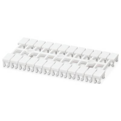 Biely plastový zásuvný blok s množstvom konektorov, používaný na elektrické spojenia v elektrickej inštalácii.