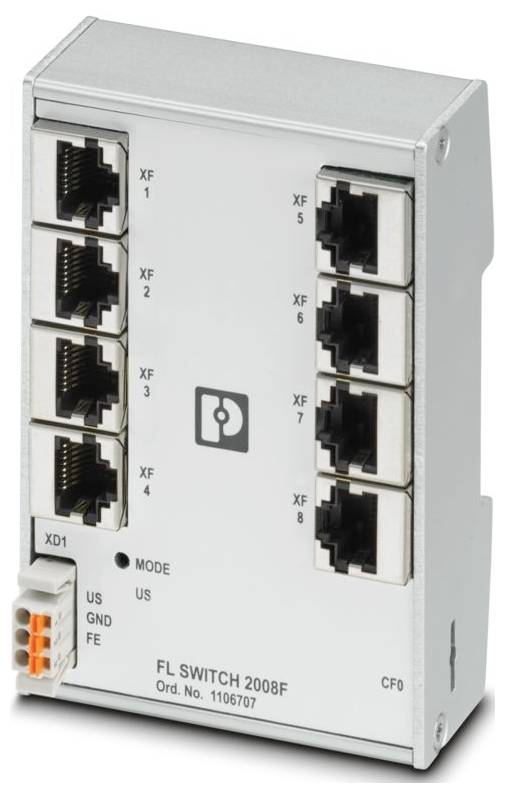 Phoenix Contact FL SWITCH 2008F priemyselný ethernetový switch 10 / 100 MBit/s-0