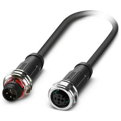 Phoenix Contact SAC-3P-P12MS/ 1,5-PUR/P12FS kábel pre senzor/aktor, 1223960, piny: 3, 1.5 m, 1 ks-0