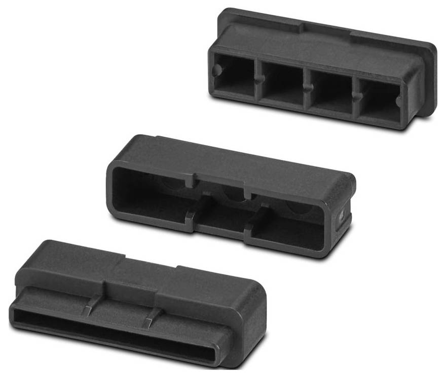 Phoenix Contact HBUS8-B SET BK 1252176 Beschermingskap 8.2 x 31.6 x 6.7 Zwart (RAL 9005) 10 stuk(s)