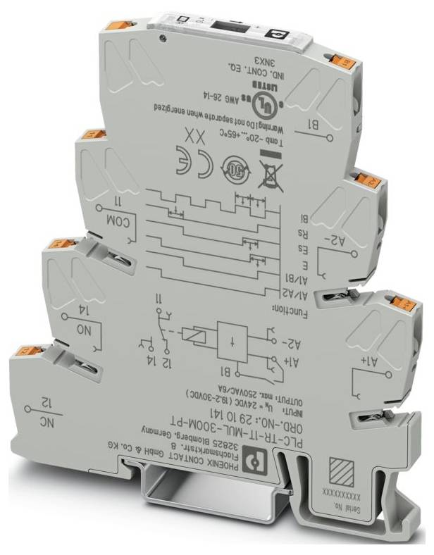 Phoenix Contact 2910141 PLC-TR-1T-MUL-300M-PT Tijdrelais Multifunctioneel 24 V/DC 1 stuk(s) 1x wisselcontact