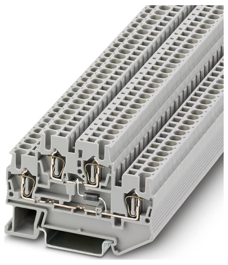 Zelený elektronický konektor s viacerými otvormi slotov, navrhnutý na priemyselné použitie, s kovovými kontaktmi pre bezpečné pripojenie drôtov.