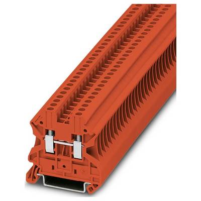 Červený elektrický bloček konektora s viacerými drážkami na vedenia, navrhnutý na bezpečnú inštaláciu v elektrických systémoch.