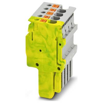 Elektrický zvorka s žltozelenou izoláciou a oranžovými konektormi, určená na upevnenie viacerých elektrických vodičov.
