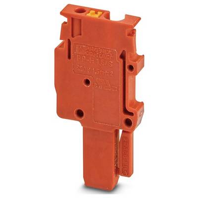 Oranžová elektronická súčiastka označená 'PHOENIX CONTACT PP-H 1.5/S 300V 1.5mm²', používaná na elektrické pripojenia.