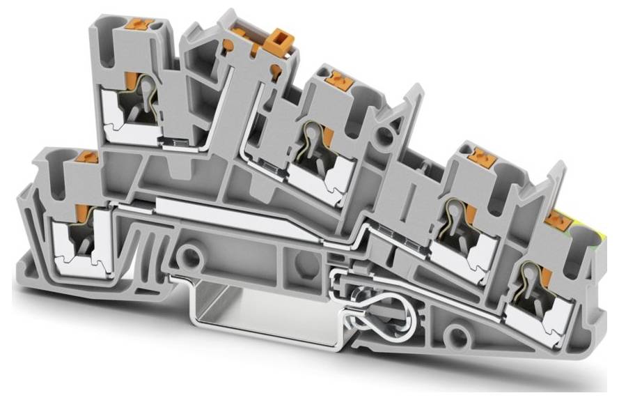 Phoenix Contact 3213957 Morsetto per conduttori di terra per installazione Grigio 50 pz.