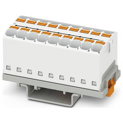 Ružový elektrický zveraviaci blok s niekoľkými bodmi pripojenia a šedými okrajmi na upevnenie, navrhnutý pre bezpečné zapojenie drôtov.