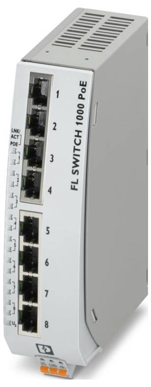Phoenix Contact FL SWITCH 1000N-8POE priemyselný ethernetový switch 10 / 100 MBit/s