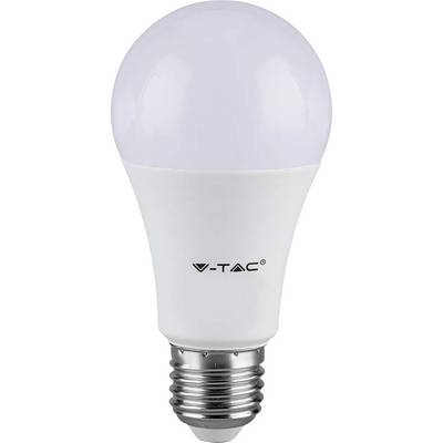 Biela LED žiarovka so štandardnou skrutkovou päticou, označená 'V-TAC'.