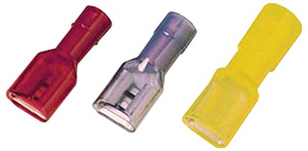 Intercable 183549 Presa piatta Larghezza spina: 4.8 mm Spessore spina: 0.5 mm Completamente isolato Rosso 1 pz.