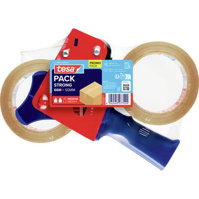 tesa 57195-00000-01 ručný odvíjač na lepiacu pásku TESAPACK® priehľadná (d x š) 66 m x 50 mm 1 ks-0