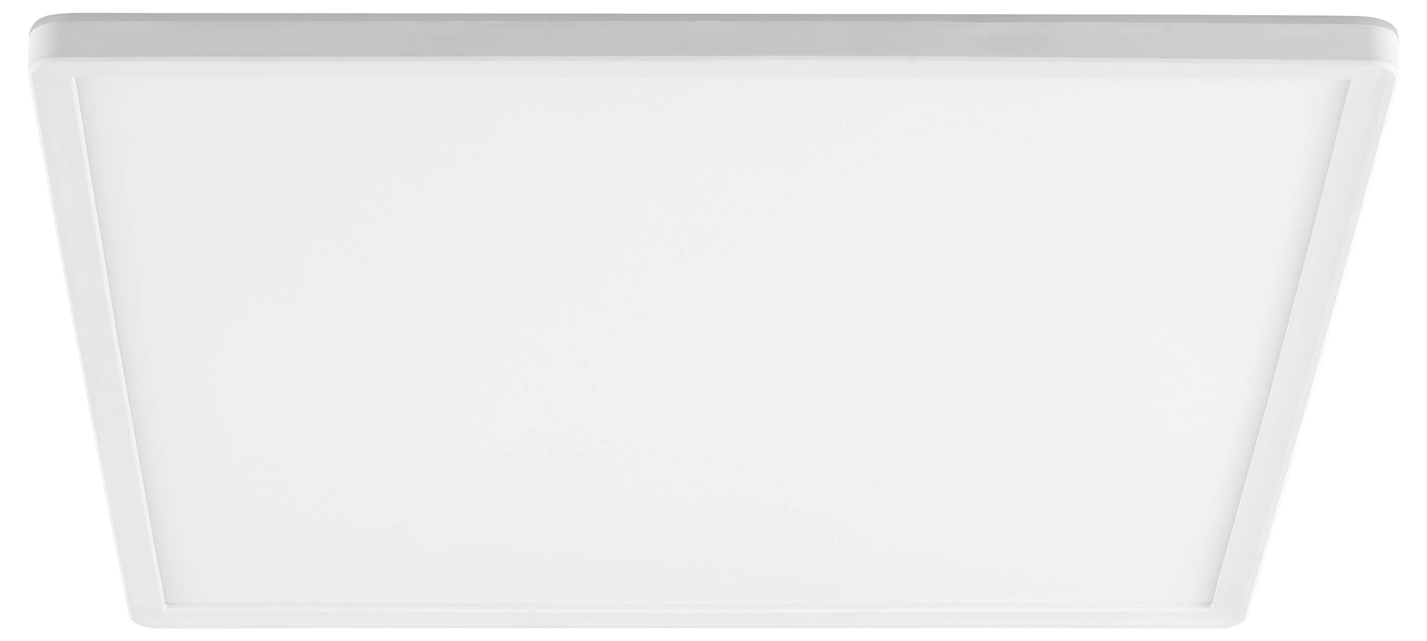 Biely obdĺžnikový LED panel na strop s tenkým okrajom, bežne používaný pre moderné, energeticky úsporné vnútorné osvetlenie.