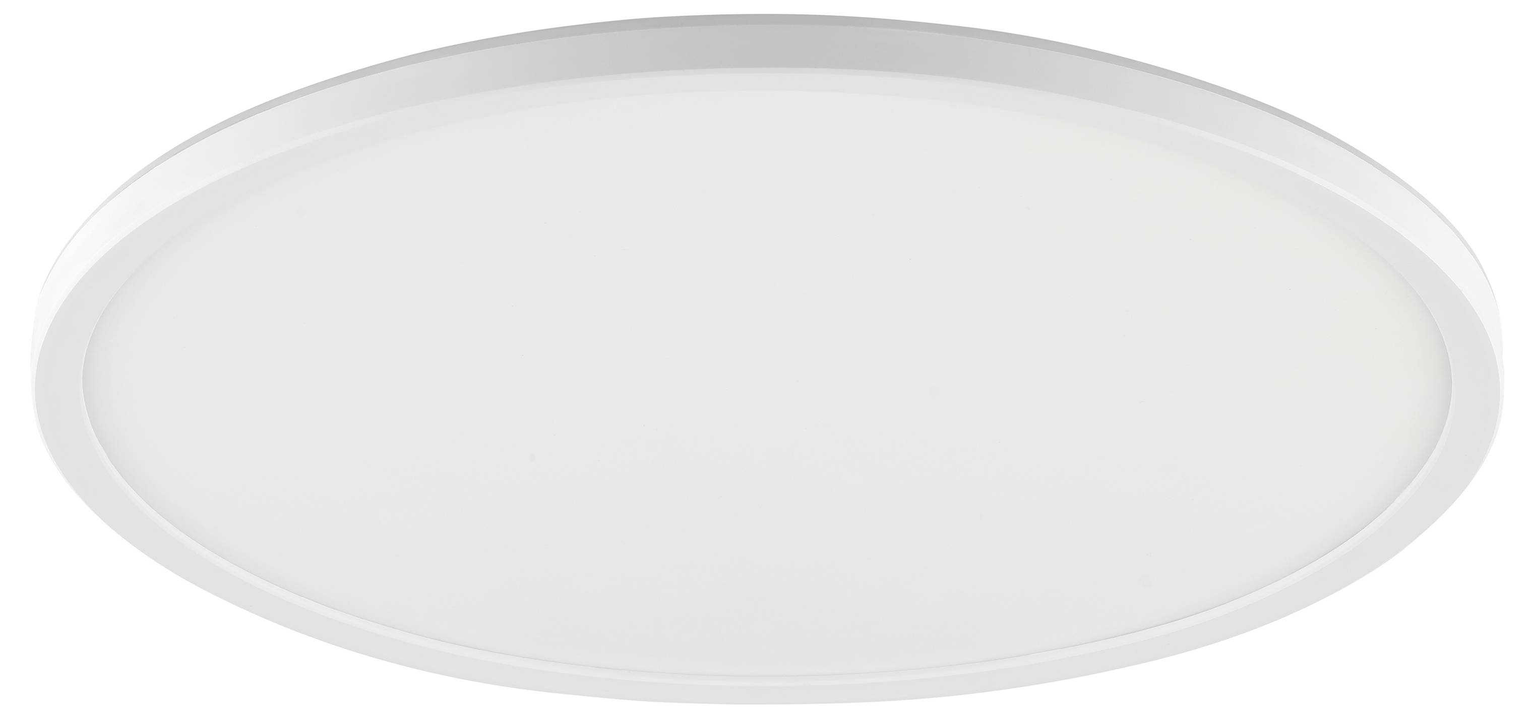 Kruhové, biele stropné LED svietidlo s elegantným, moderným dizajnom. Je navrhnuté tak, aby rovnomerne rozptyľovalo svetlo po celej miestnosti.