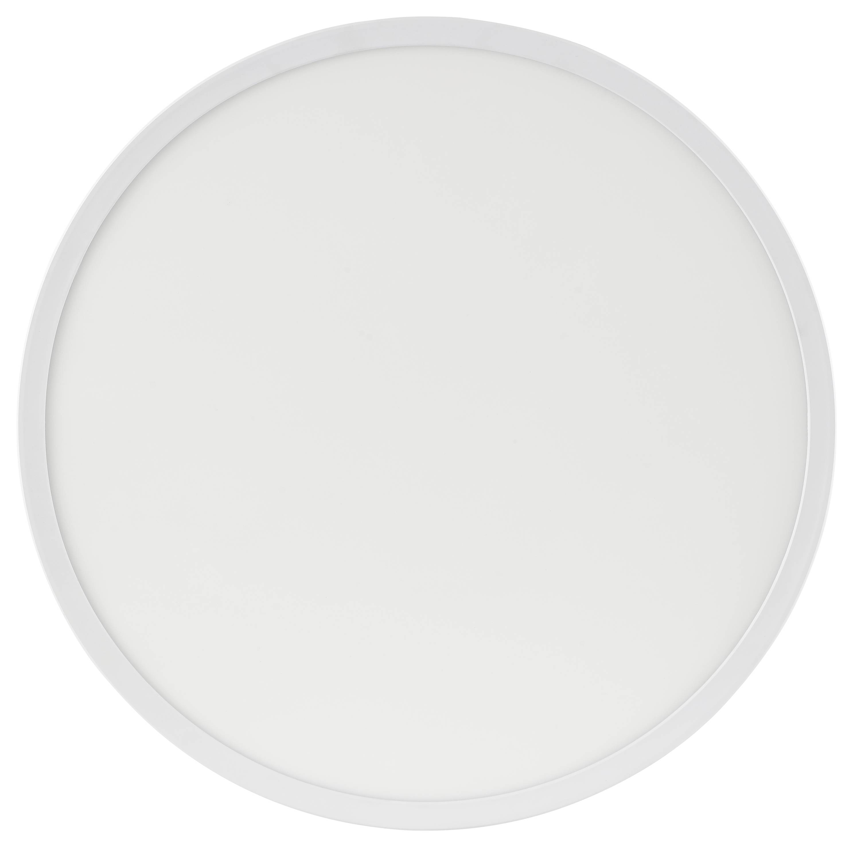 Okrúhle biele stropné svietidlo s elegantným dizajnom, vhodné do moderných interiérov.